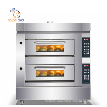 Golden Chef Bread Equipment 380V 1.8kW 2 Deck 6 Trays Luxury Baking Oven Machine Commercial Bakery Oven Prices